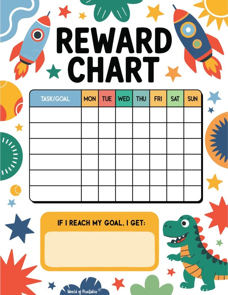 Rewards Chart Printable 20 Free Templates World Of Printables