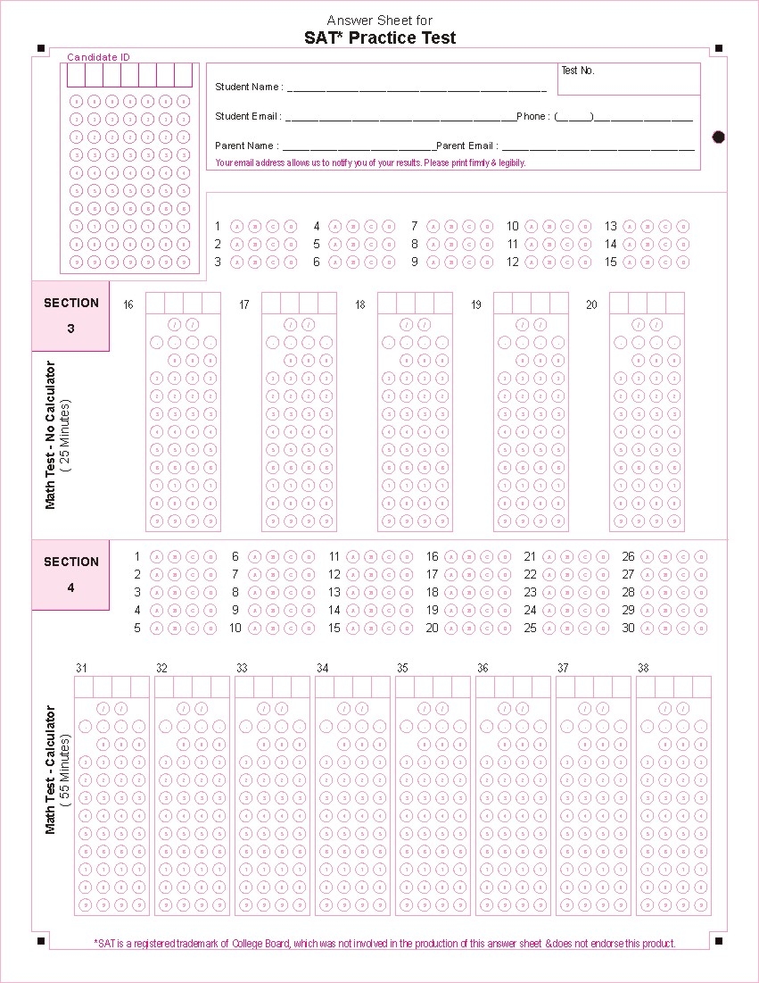 SAT Test Scoring Software SAT Test Scoring Software
