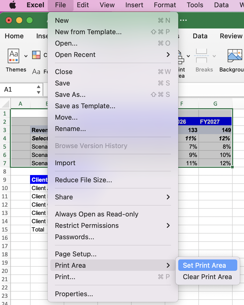 Setting Up Print Area In Excel 2 Quick Methods LiveFlow
