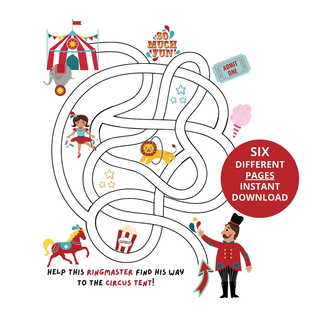 kids maze printable