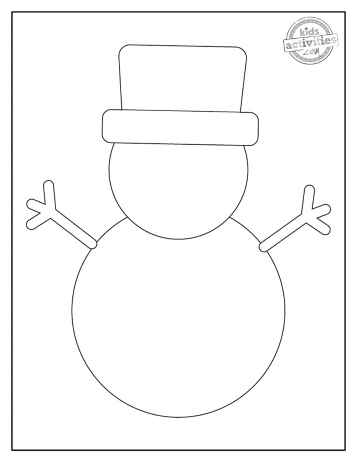Printable Snowman Cutouts