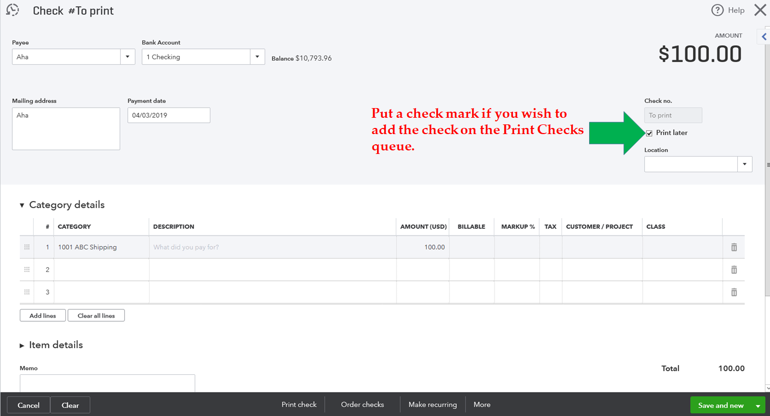 Solved Printing Checks Writing Checks