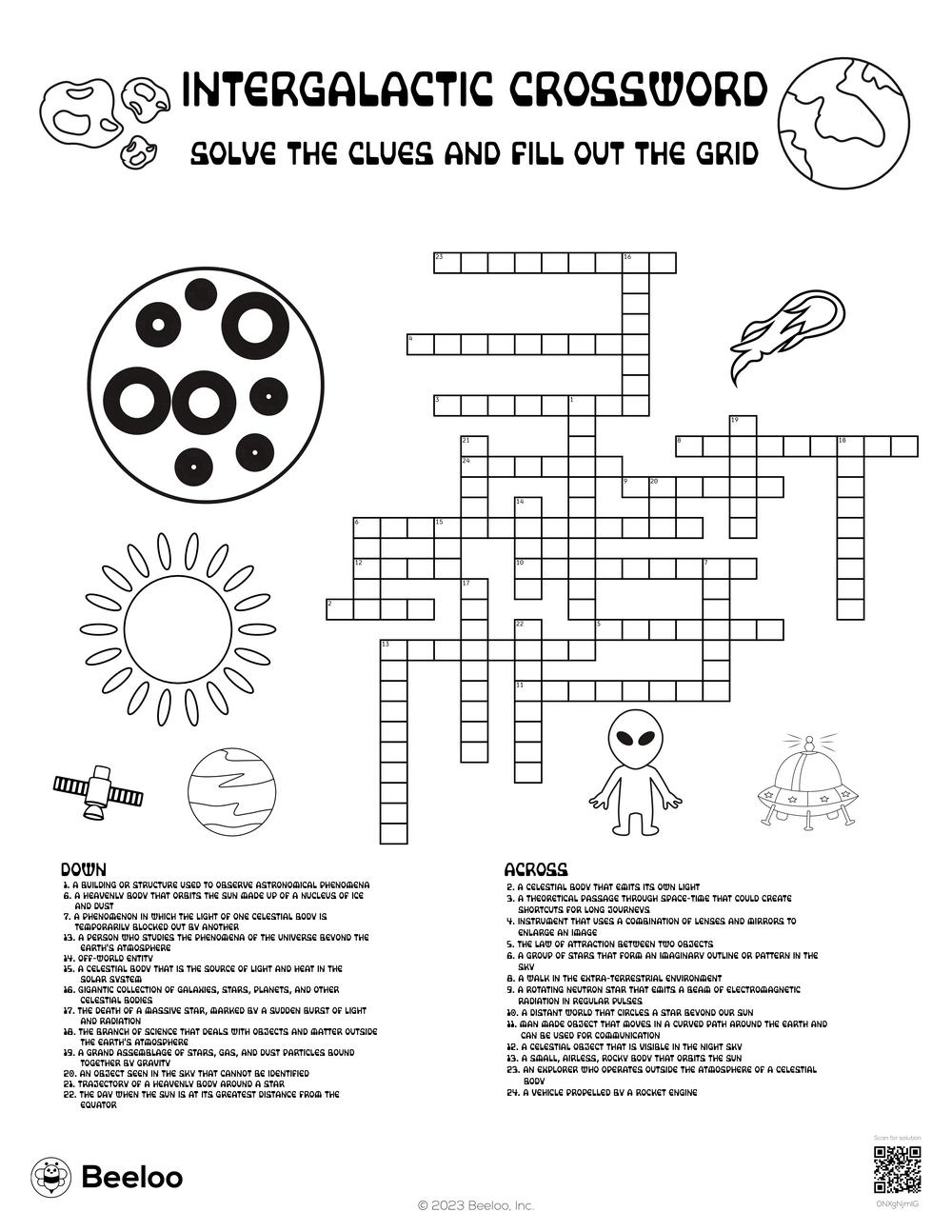 printable crossword puzzles for kids