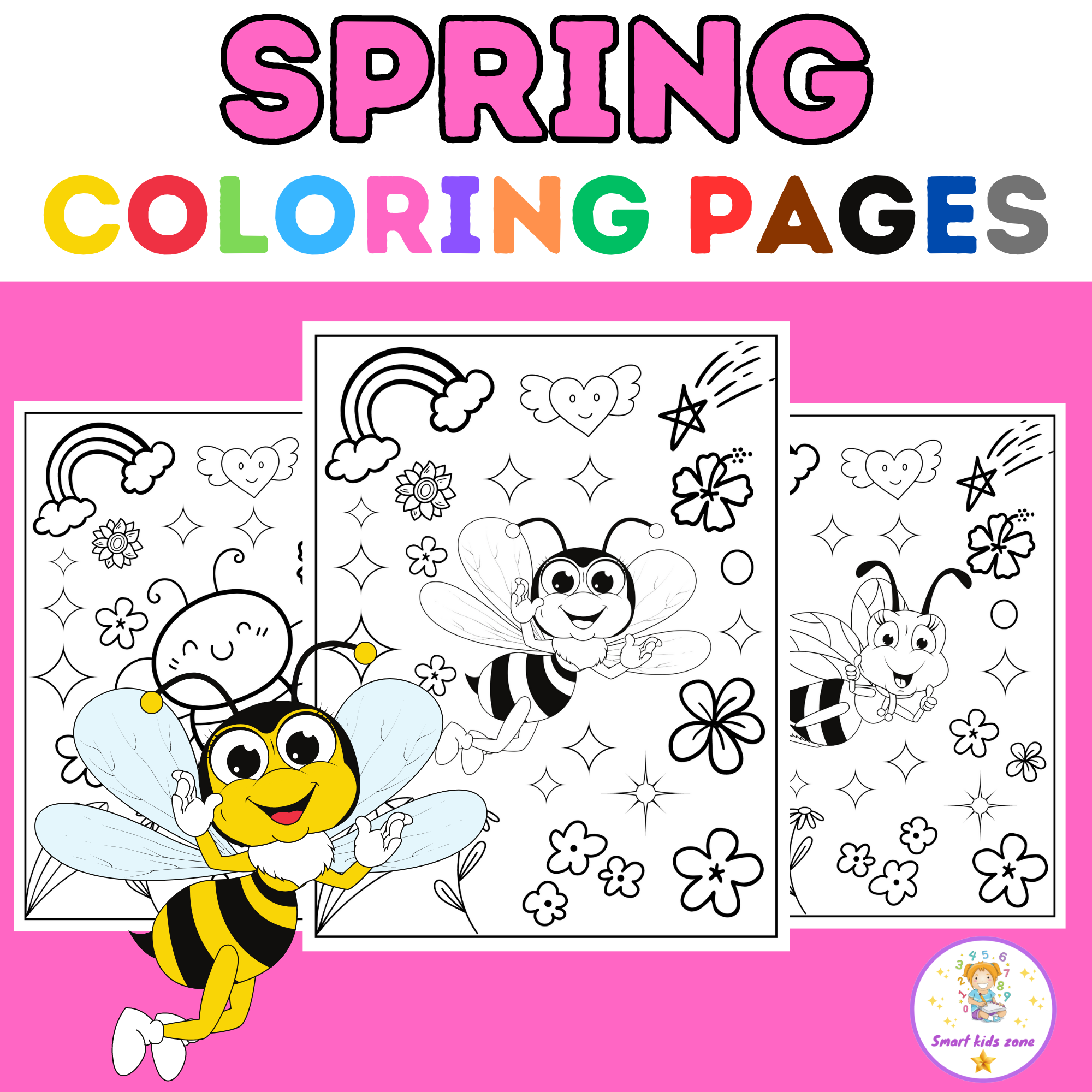 printable spring color sheets