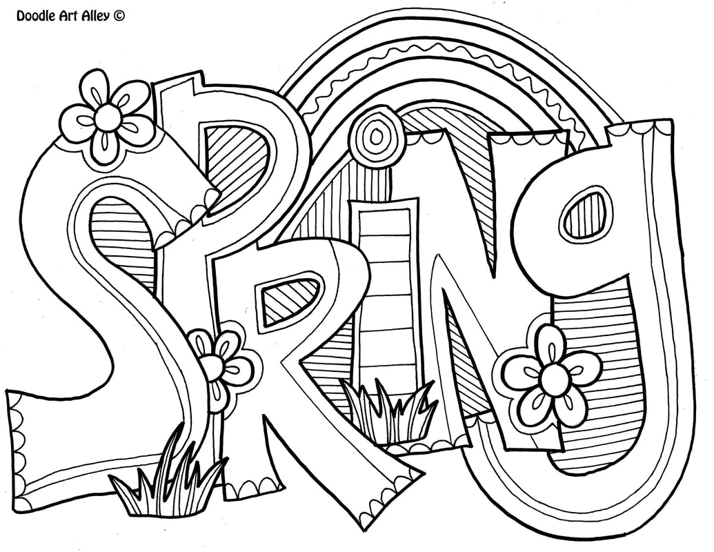 Printable Spring Color Sheets