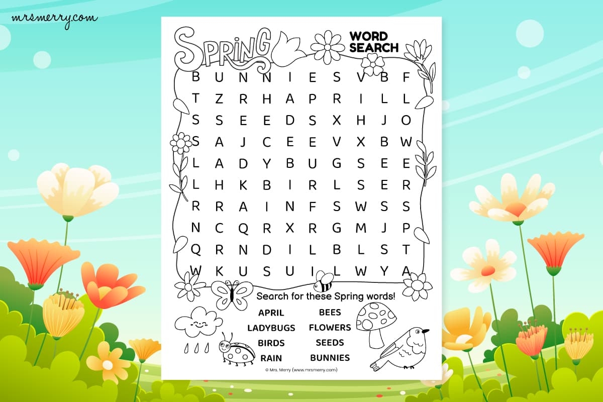 word finder printable