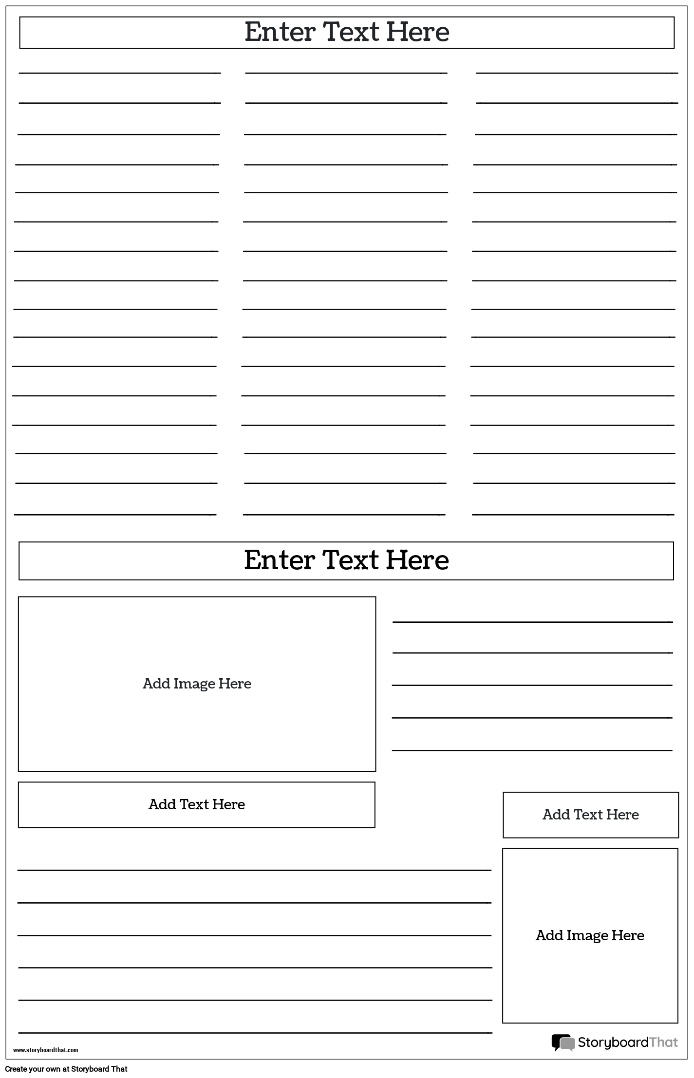 Storyboard That Free Newspaper Poster Templates For 2025