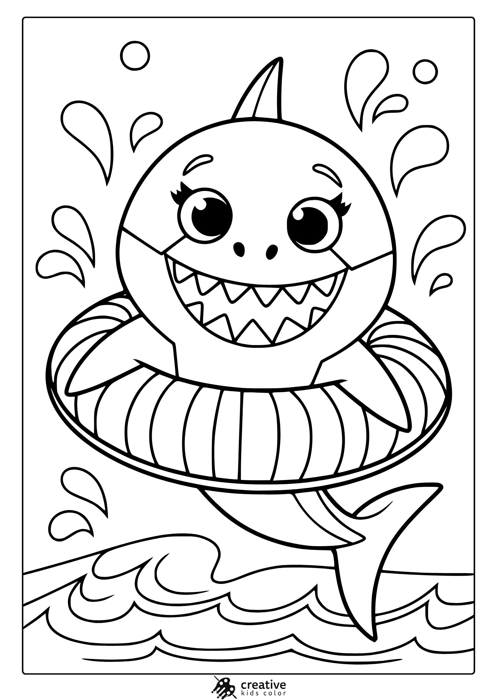 free printable simple summer coloring pages