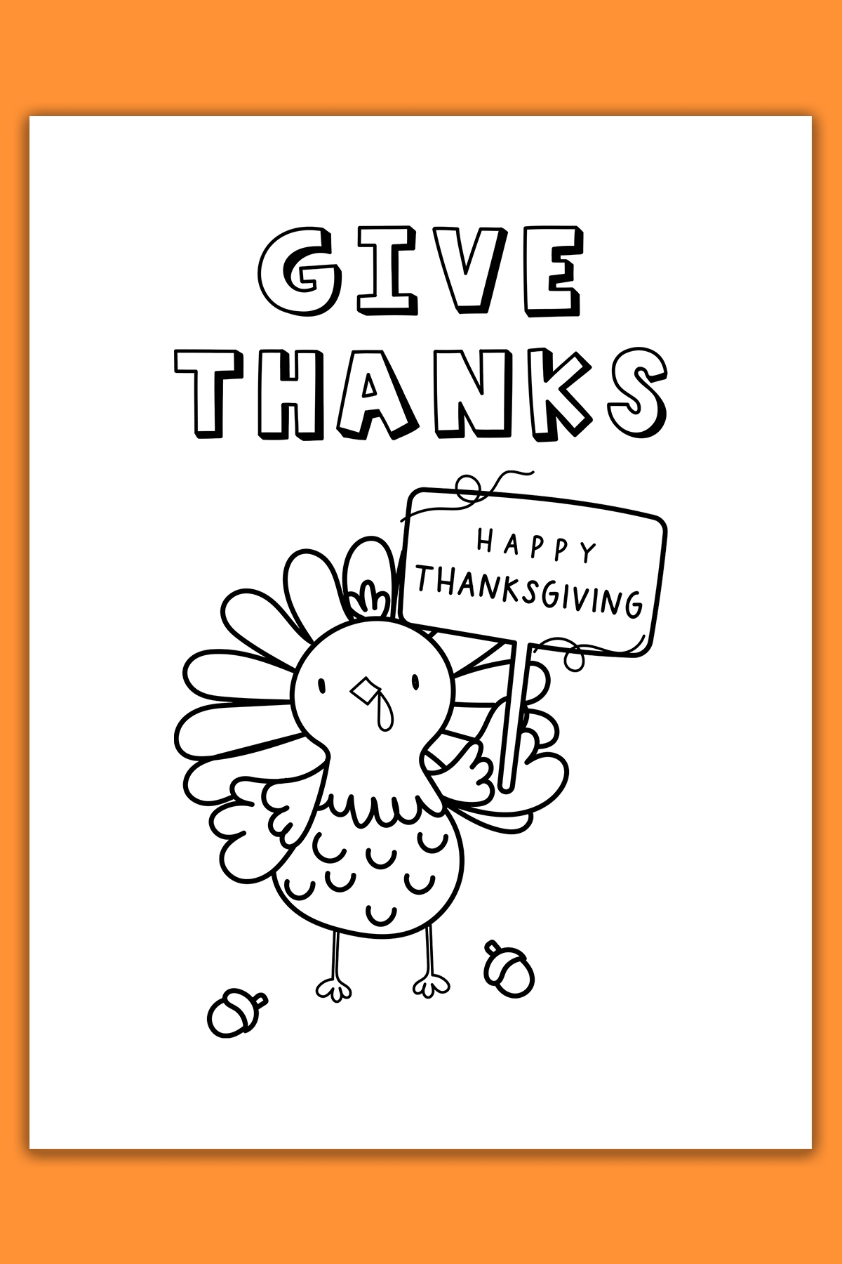 Thanksgiving Cards Coloring Pages 10 Free Cards Included