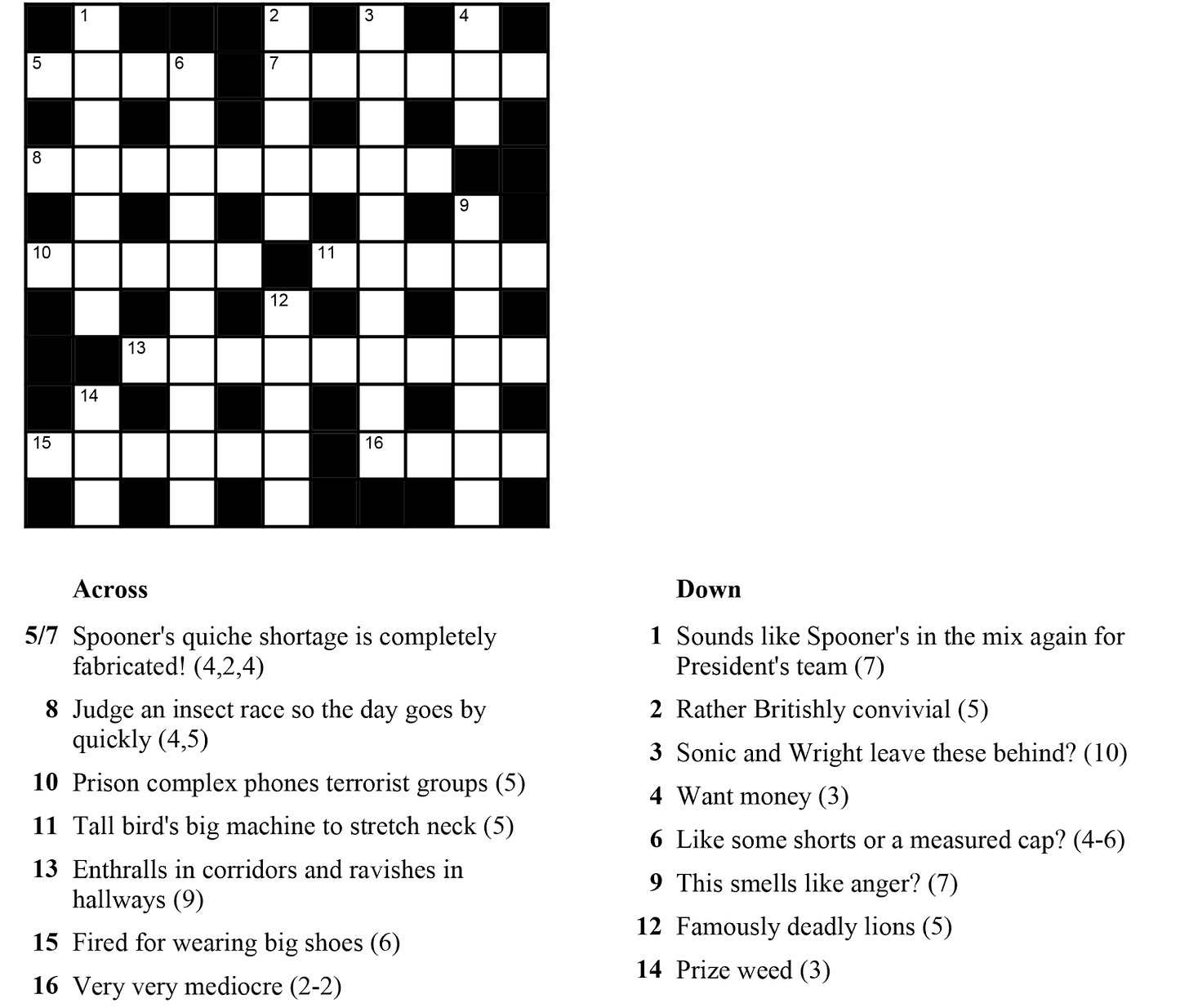 cryptic crossword printable free
