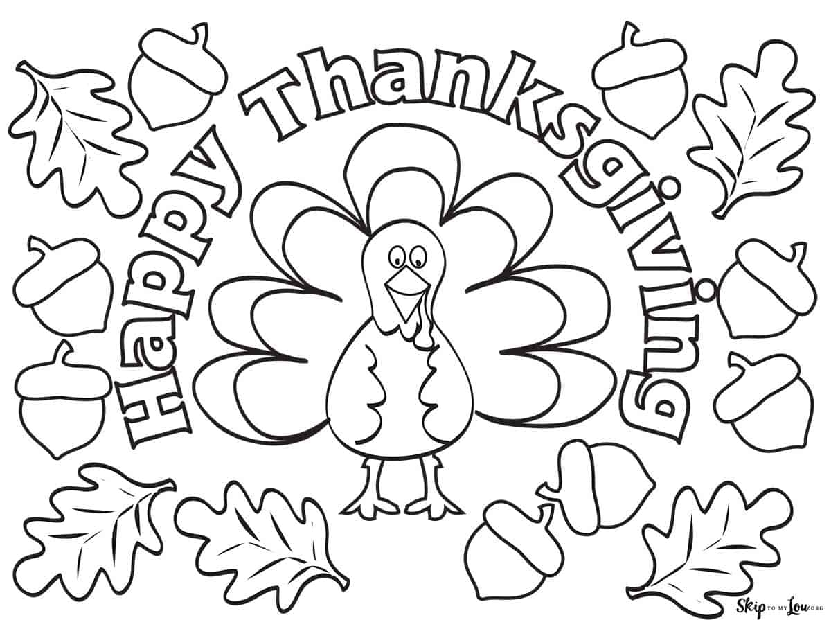 Free Thanksgiving Coloring Pages Printable
