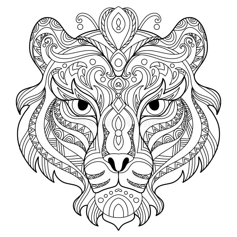Tiger Coloring Stock Illustrations 6 442 Tiger Coloring Stock Illustrations Vectors U0026 Clipart Dreamstime