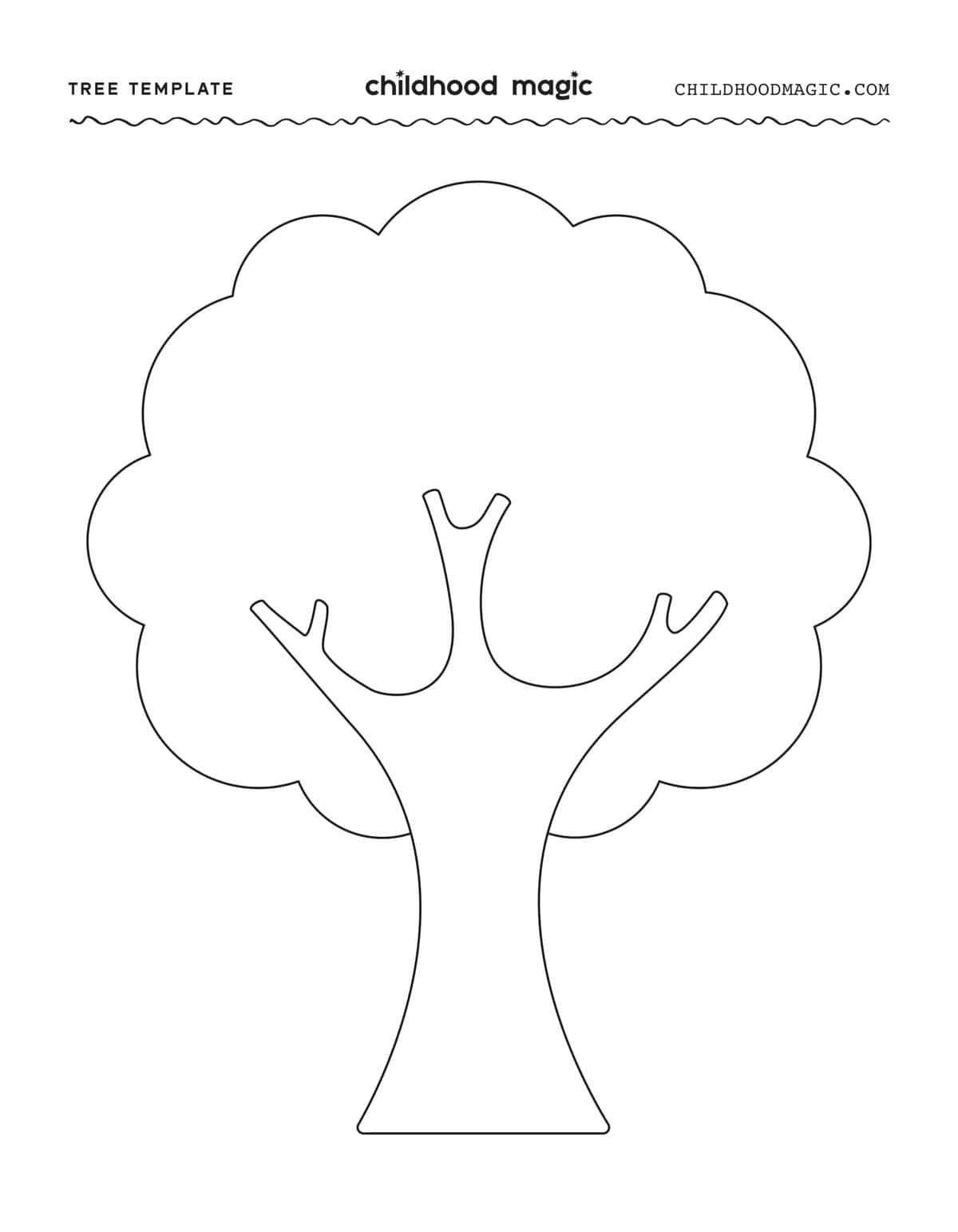 Tree Template Free Printable Childhood Magic
