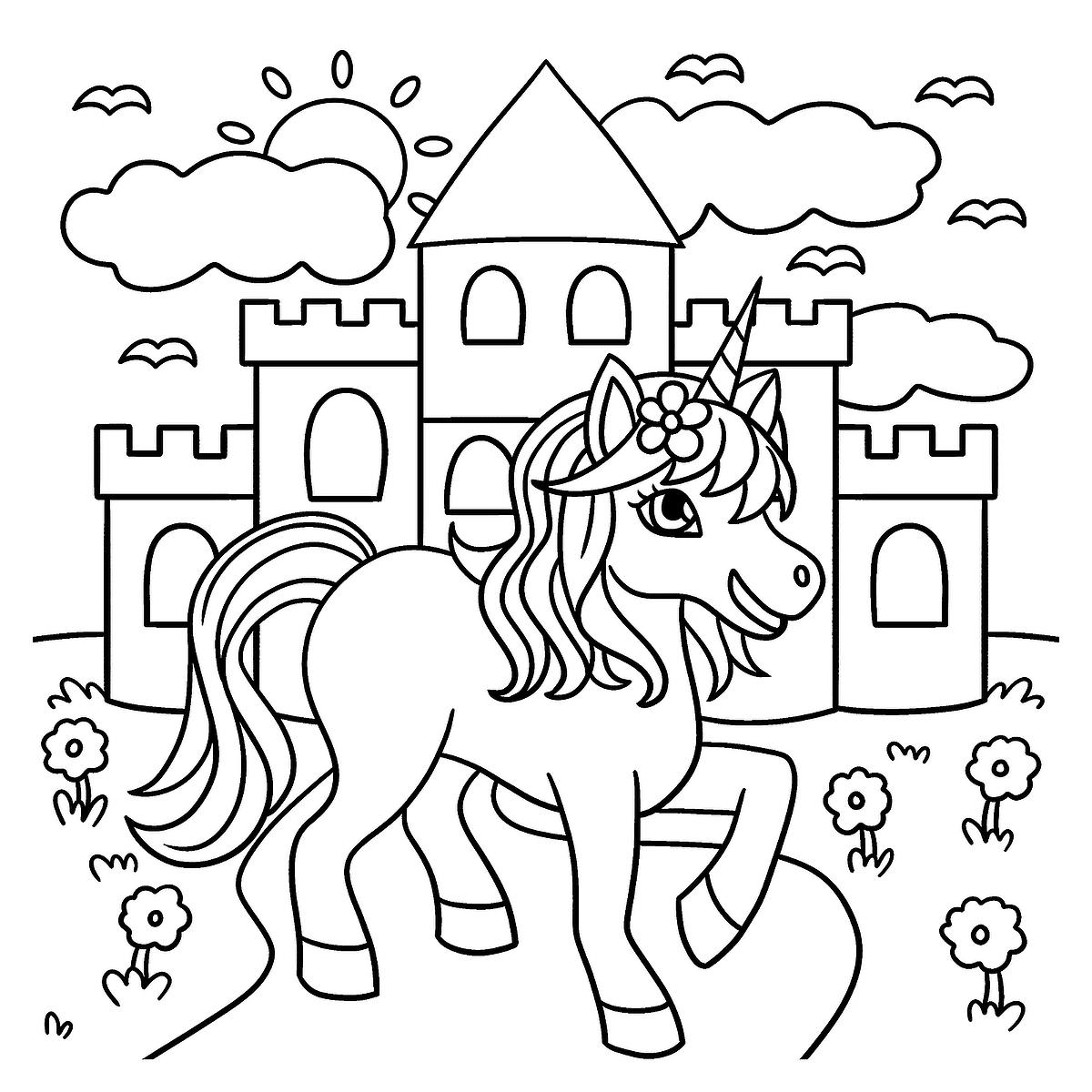 Unicorn Printable Coloring Online