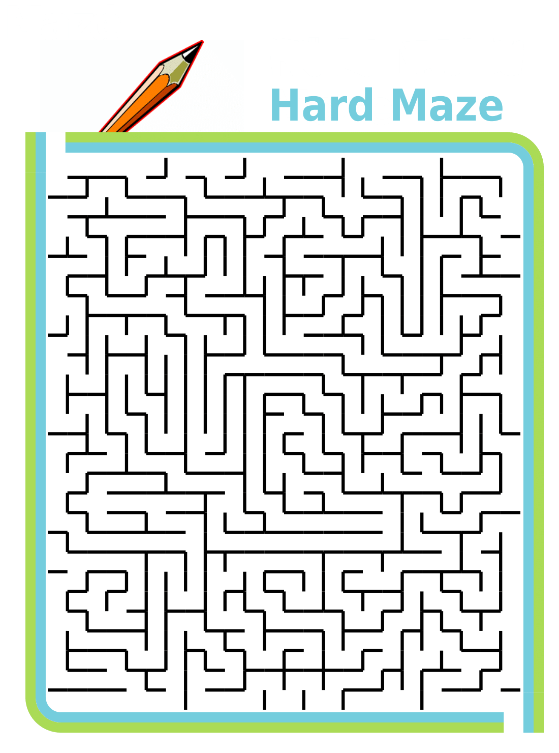 Free Printable Challenging Mazes