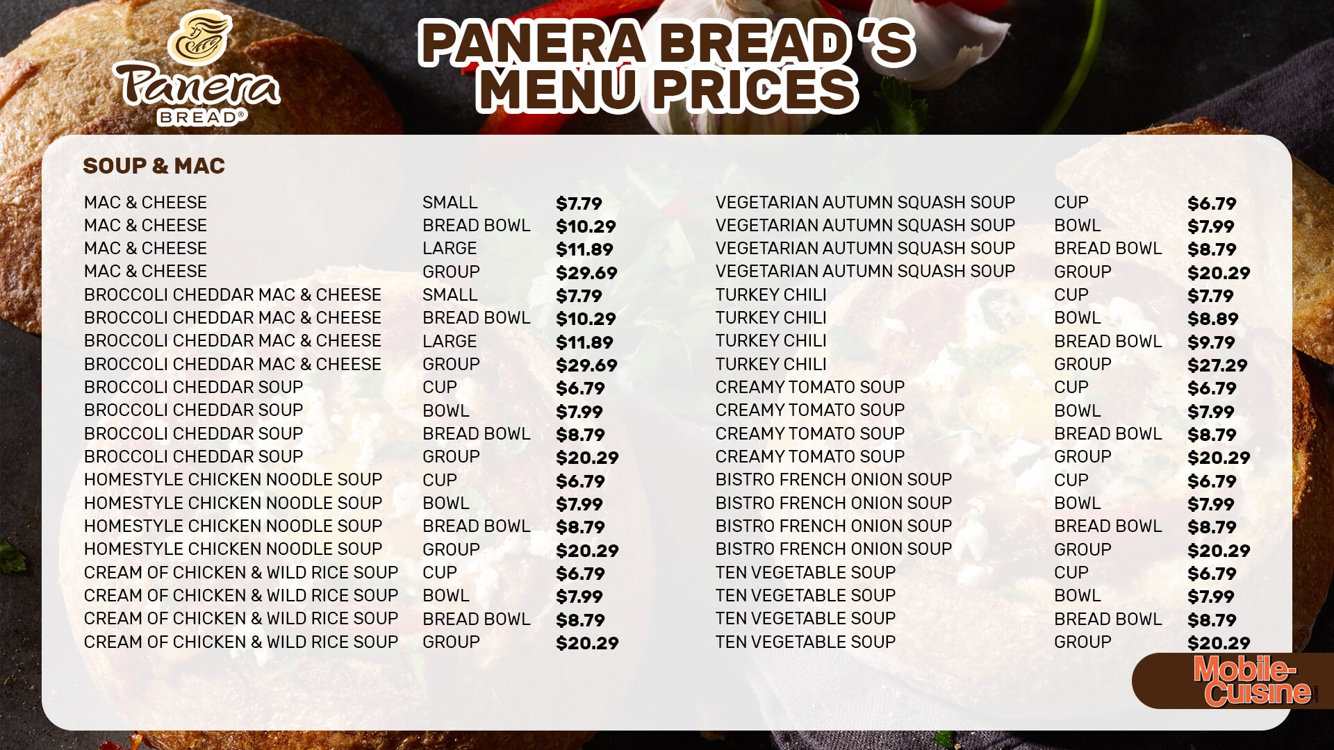 Updated Panera Bread Menu Prices What s More Expensive In 2024 