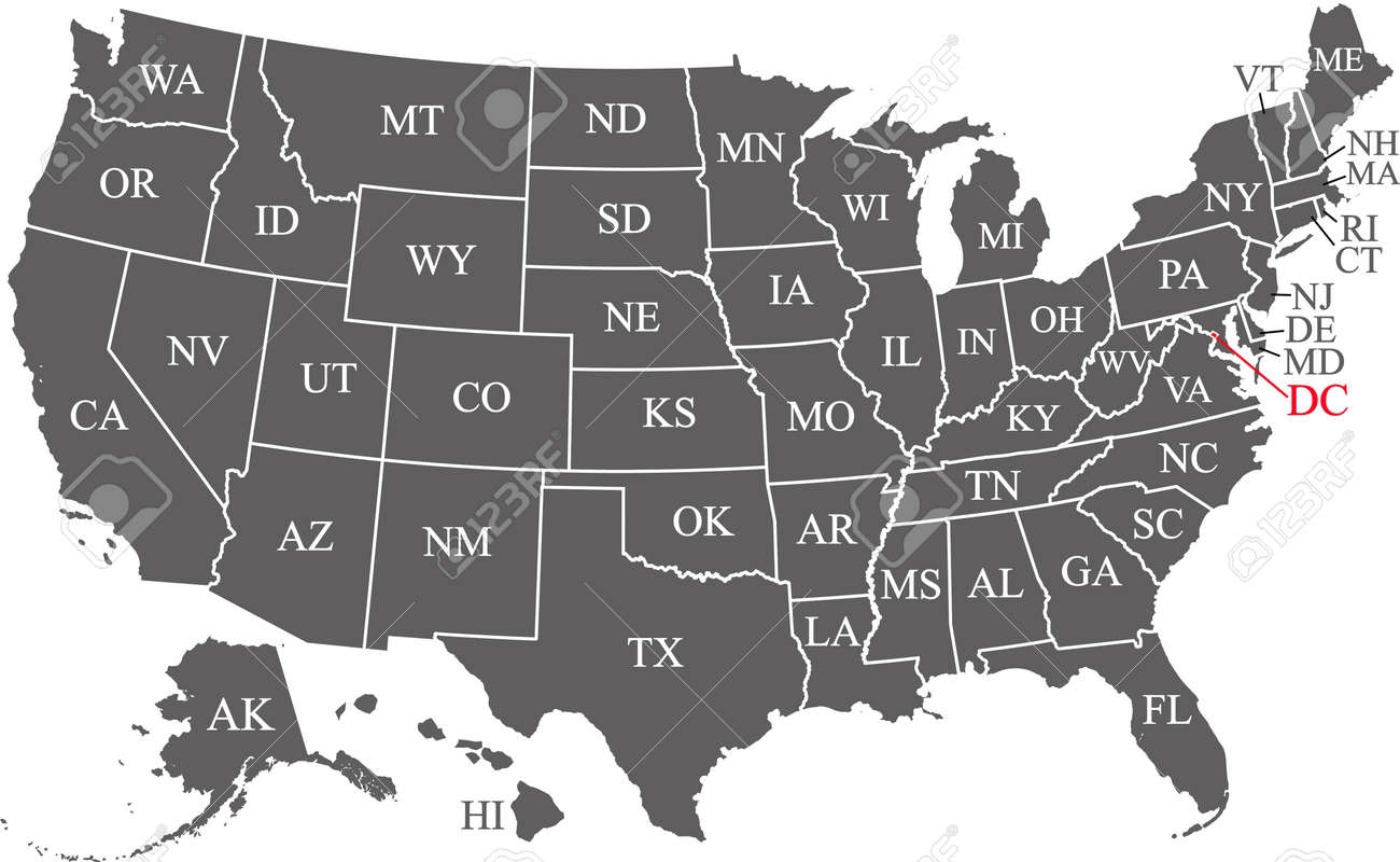 usa map black and white printable