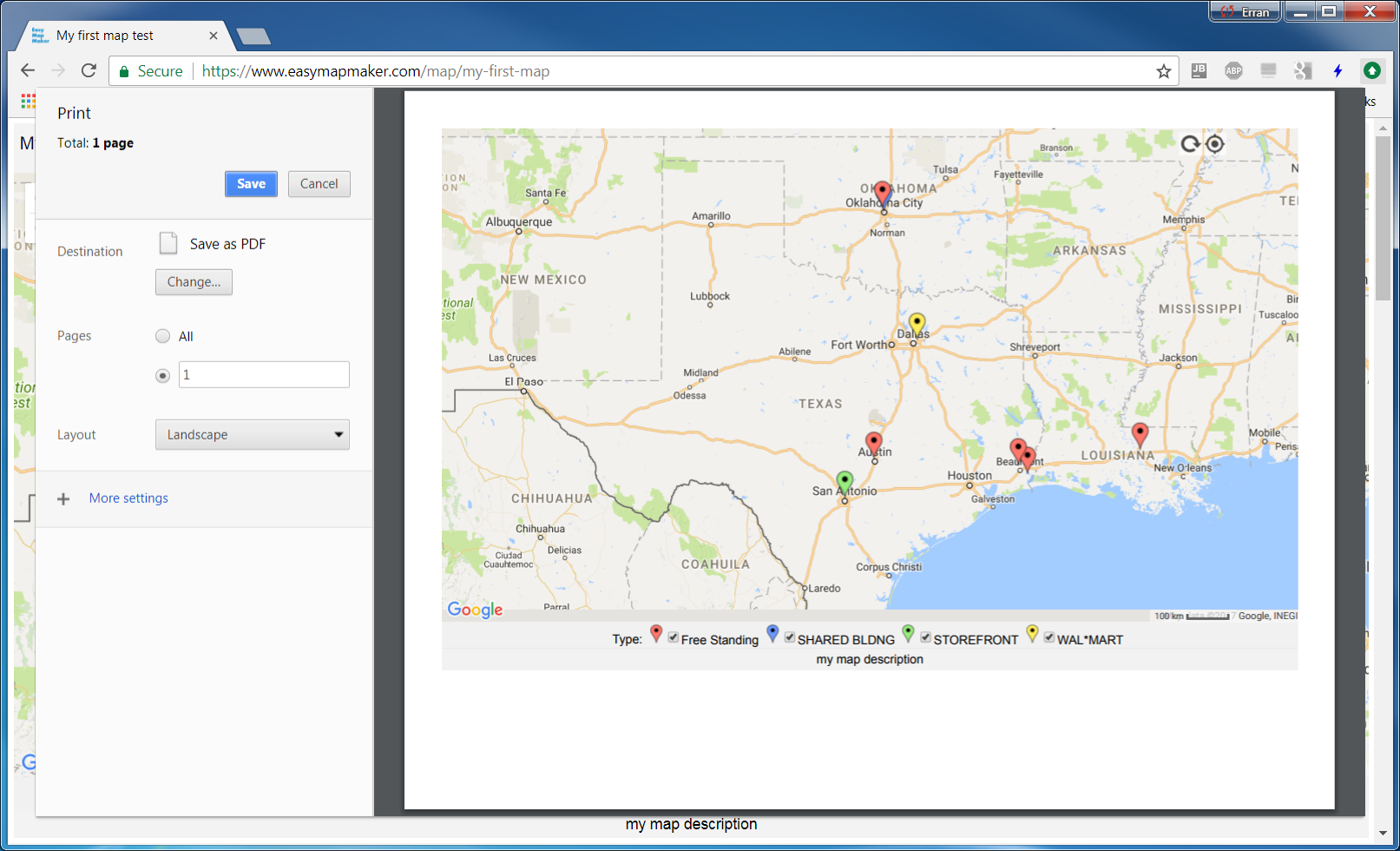 Printable Google Maps