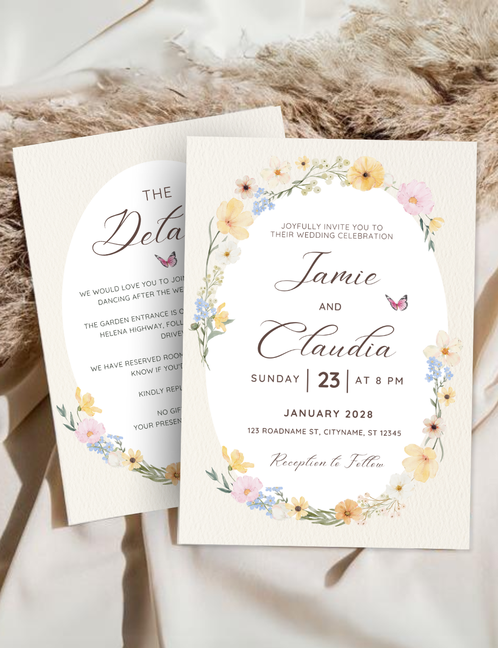 Wedding Invitation Template Editable Wedding Invitation Template Printable Wedding Invitation Template Payhip
