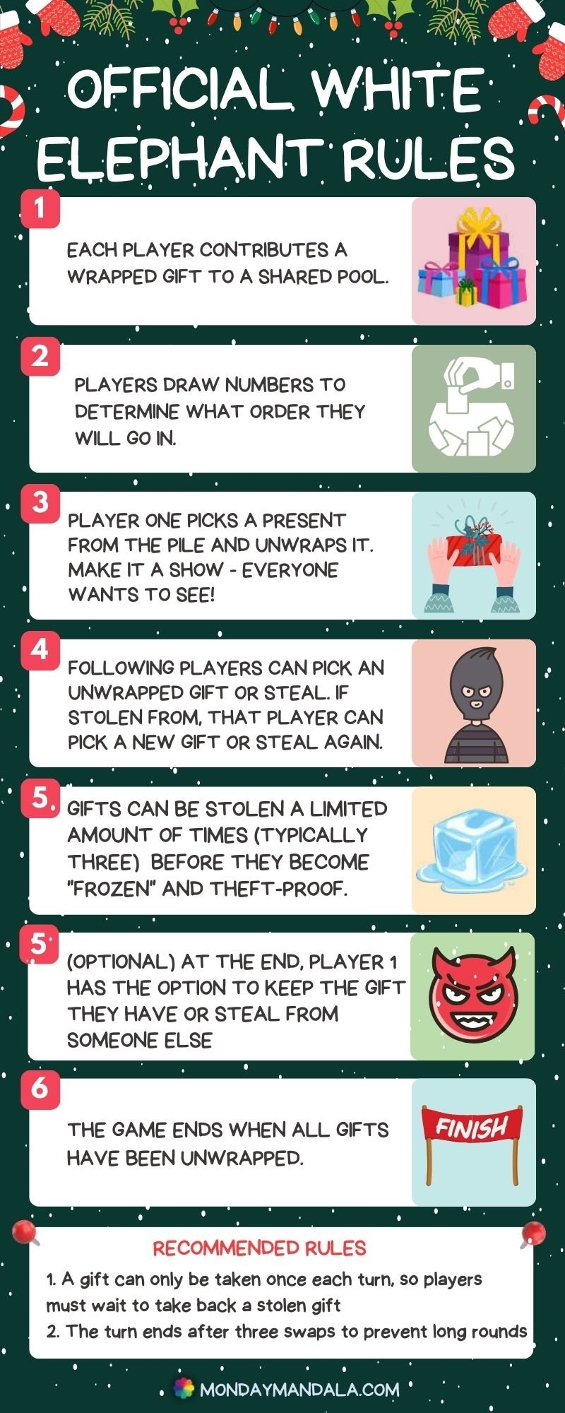 White Elephant Gift Exchange Rules How To Play PDF 