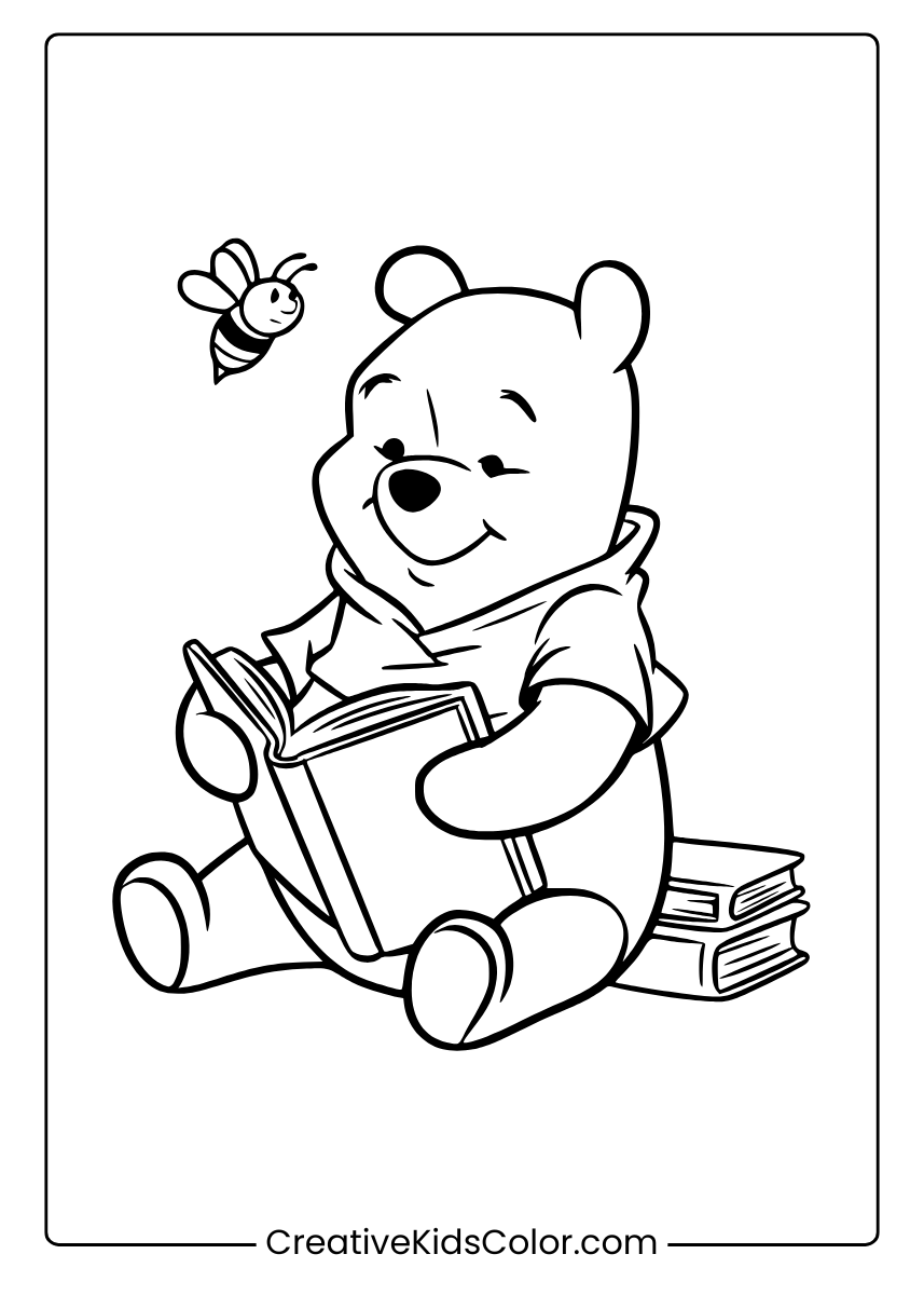 Winnie The Pooh Printable Colouring Pages