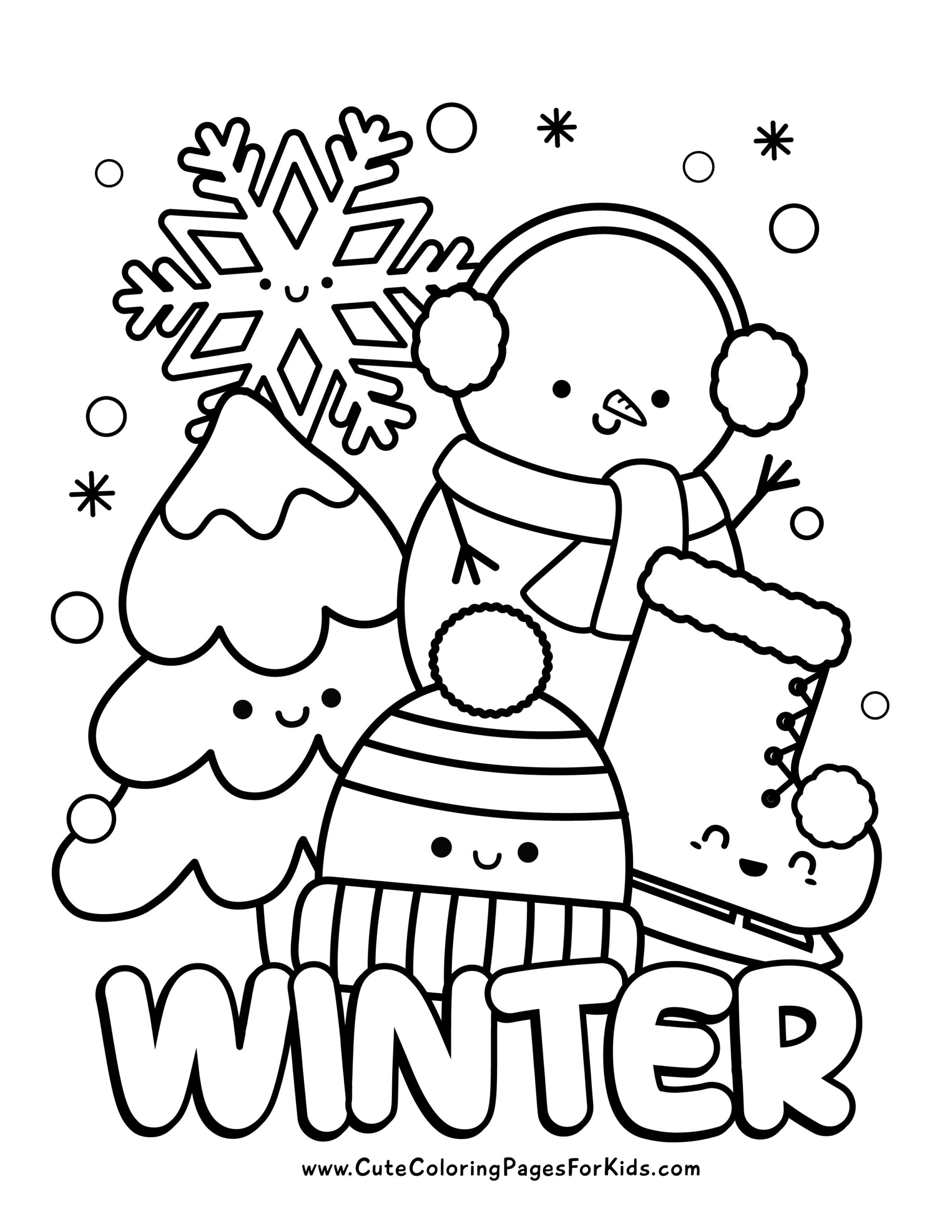 Coloring Pages Winter Printable