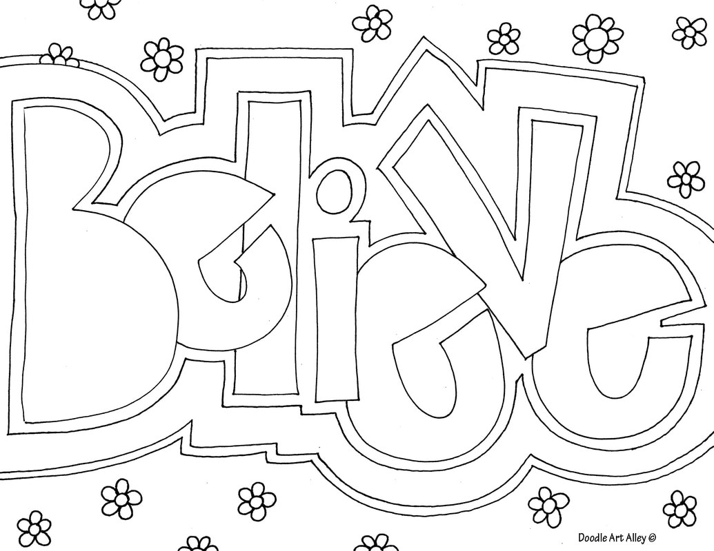 Free Printable Word Coloring Pages