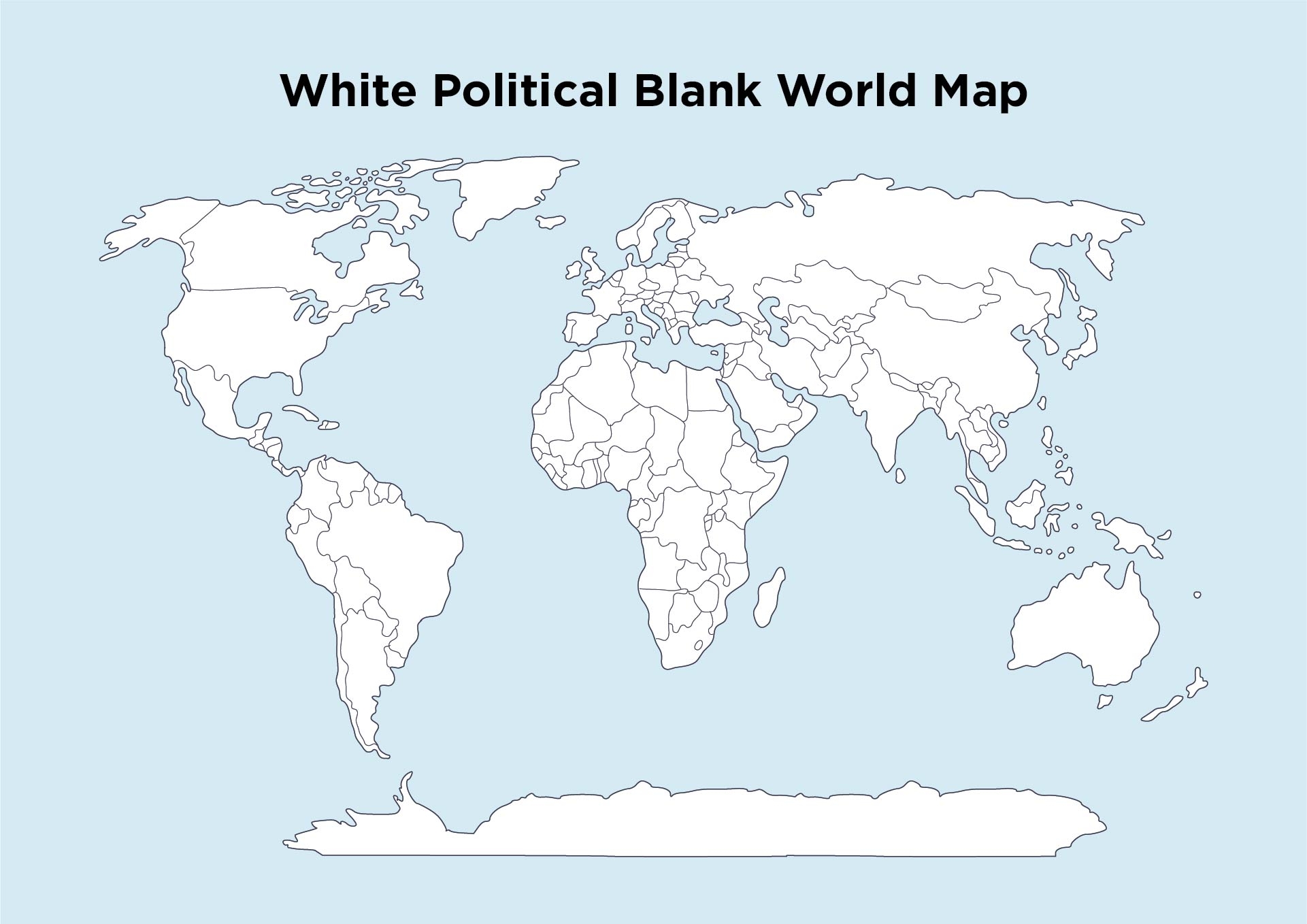 map of the world blank printable