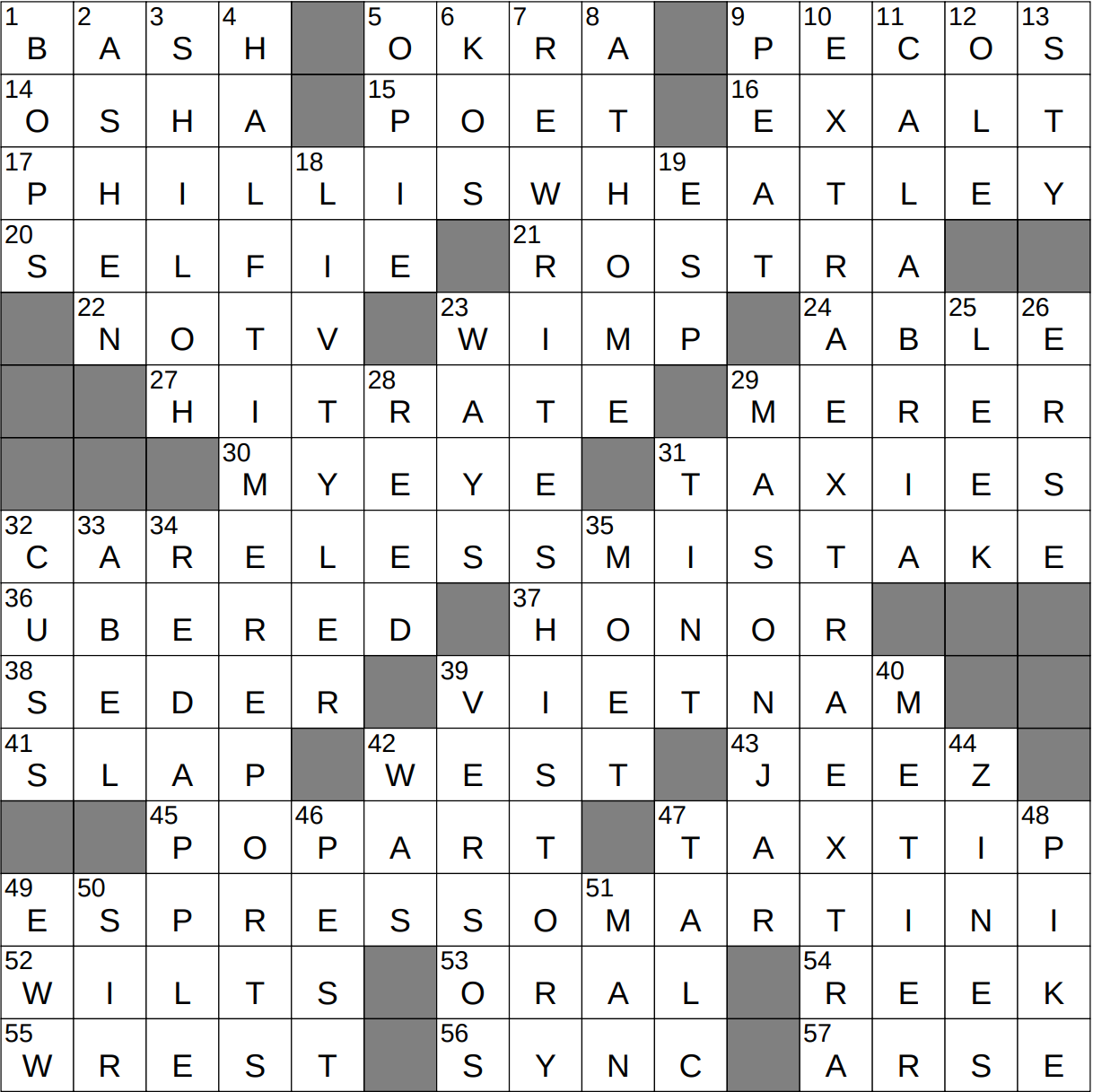 0315 24 NY Times Crossword 15 Mar 24 Friday NYXCrossword