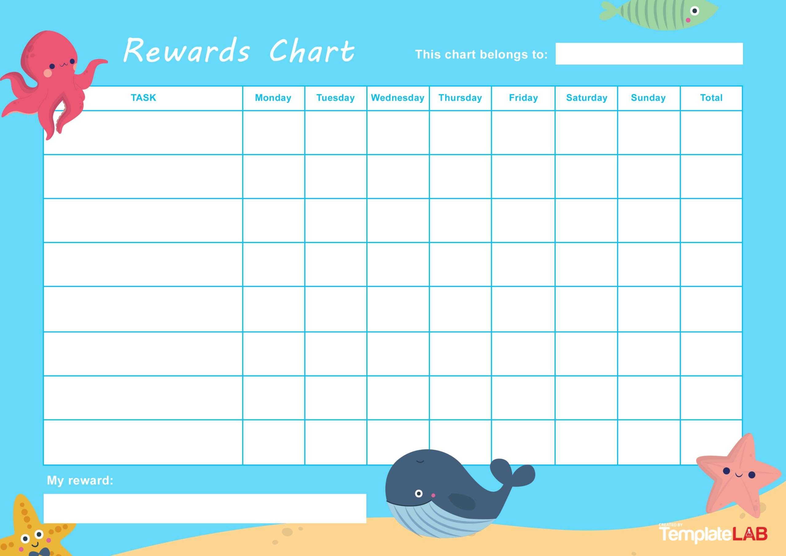 printable reward chart free