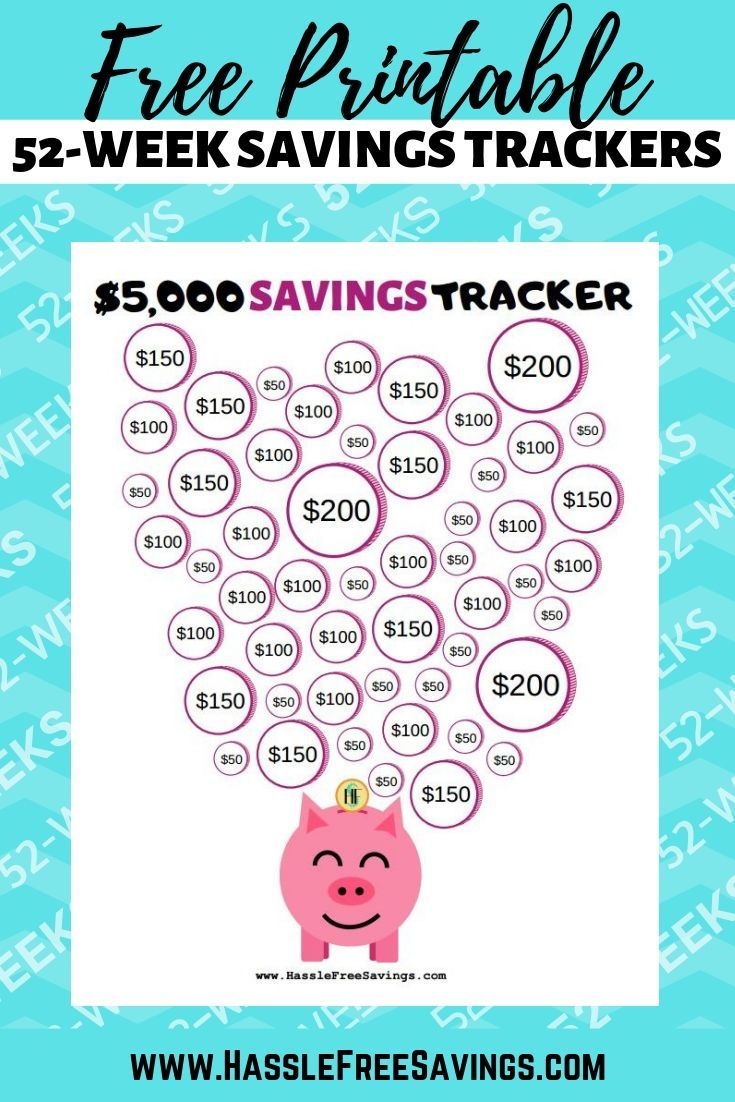 printable money saving charts