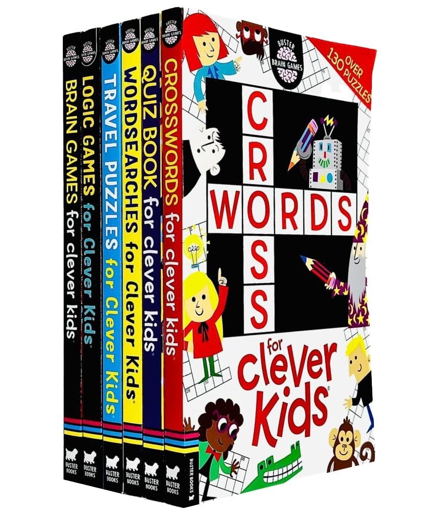 Brain Games Clever Kids 6 Books Collection Set Brain Games Travel Puzzle NEW EBay