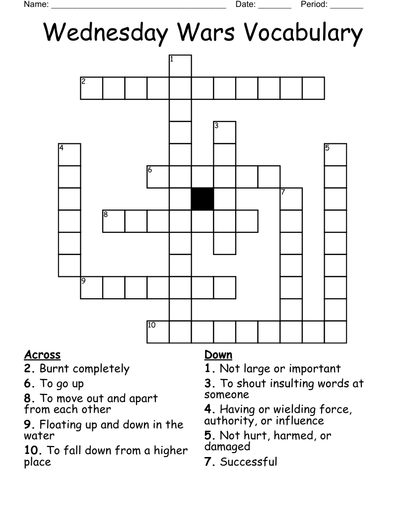 Bullying Crossword WordMint