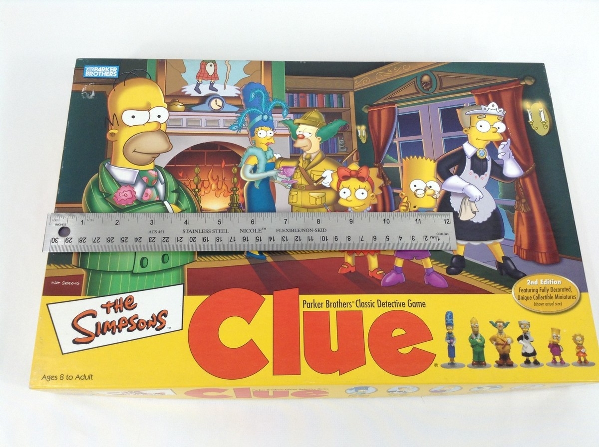 Clue The Simpsons 2002 Second Edition Board Game EBay