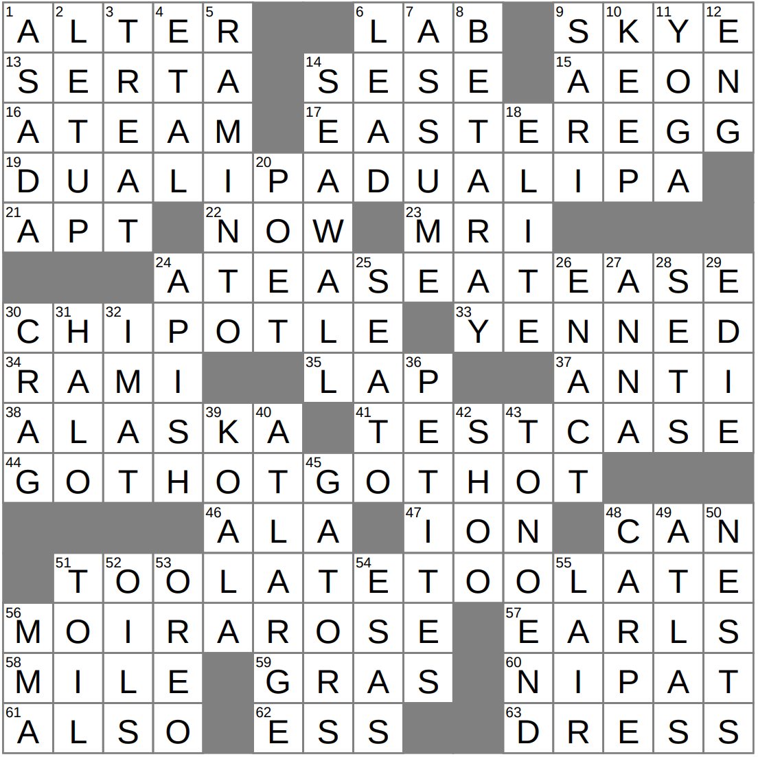 Cosmic Span Crossword Clue Archives LAXCrossword