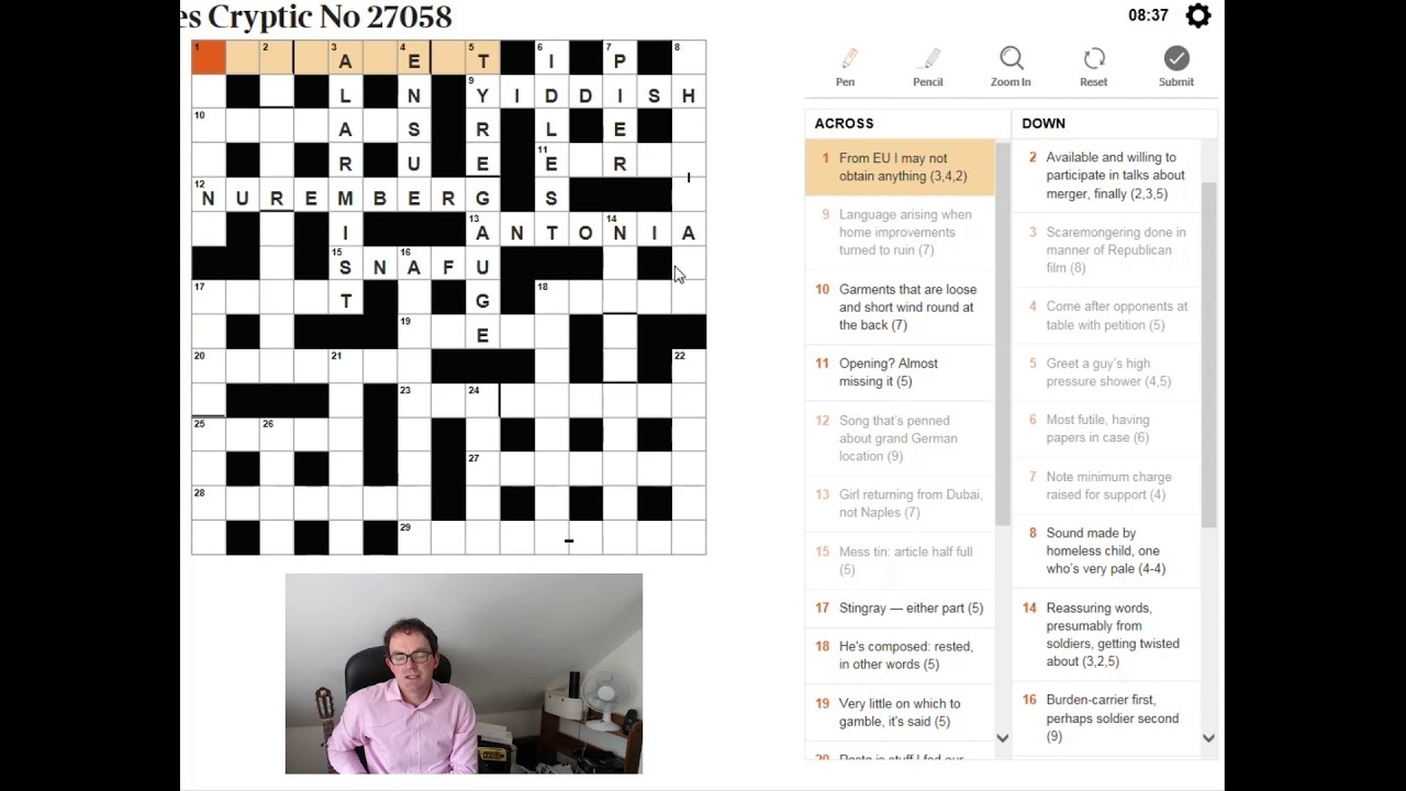 Cryptic Crosswords Explained Beginner Video 7 Jun 2018 YouTube Cryptic Crosswords Explained Beginner Video 7 Jun 2018 YouTube