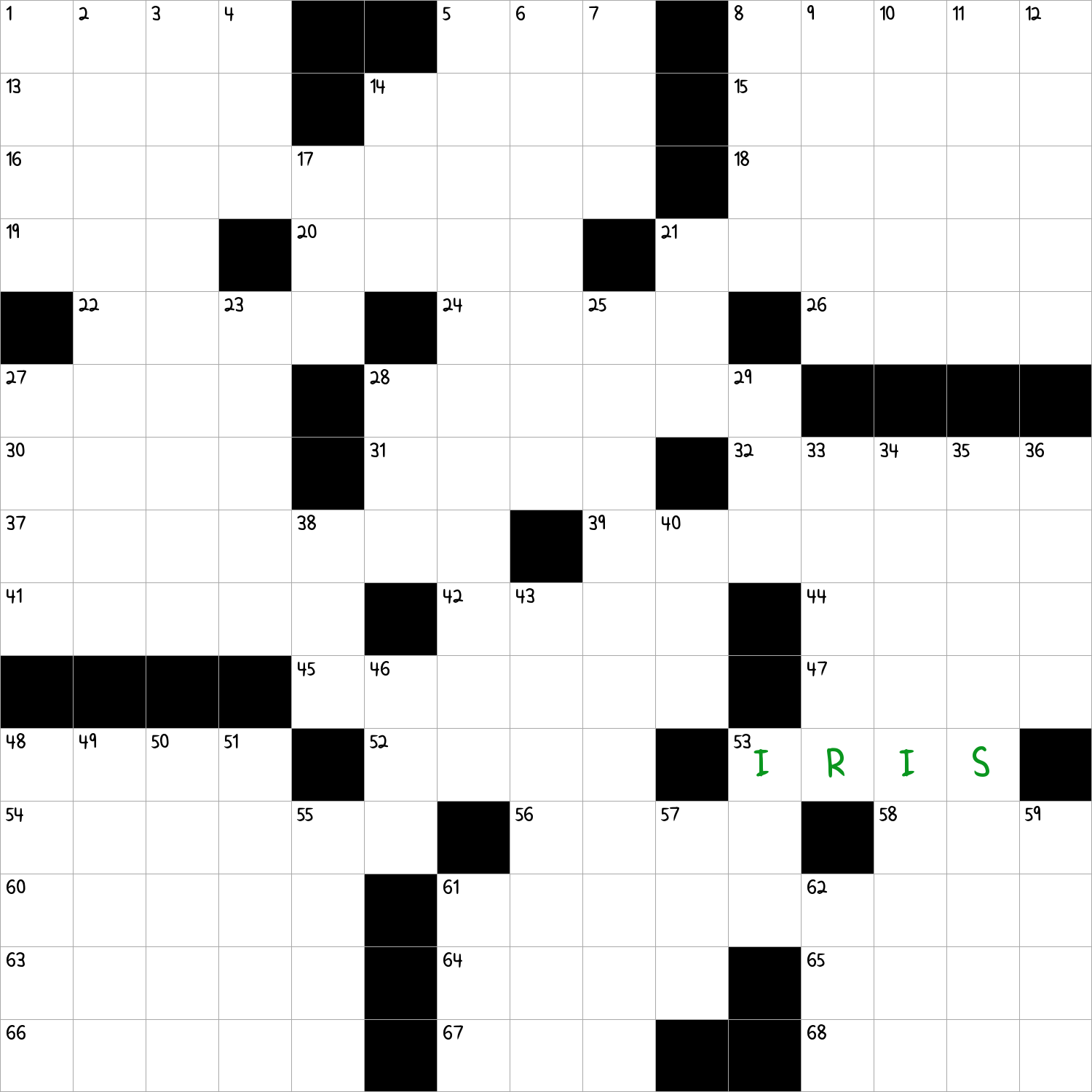 eye part crossword clue