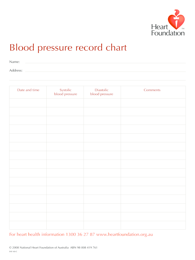 Free Blood Pressure Log Sheet Fill Out Sign Online DocHub
