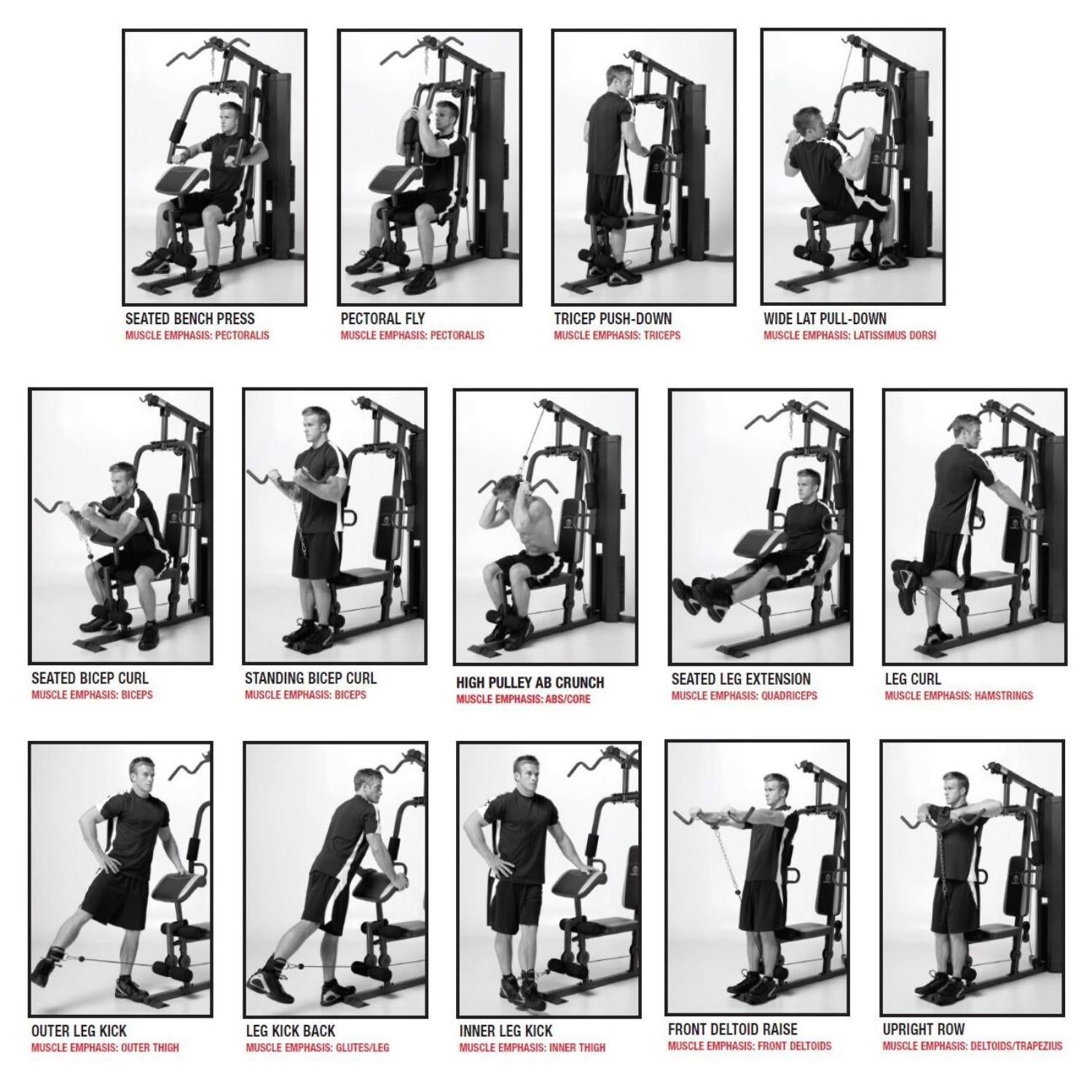 Free Multi Gym Exercises Chart Pdf Fitness Beginner Total Gym Workout Fitness Printable Total Gym Free Multi Gym Exercises Chart Pdf Fitness Beginner Total Gym Workout Fitness Printable Total Gym