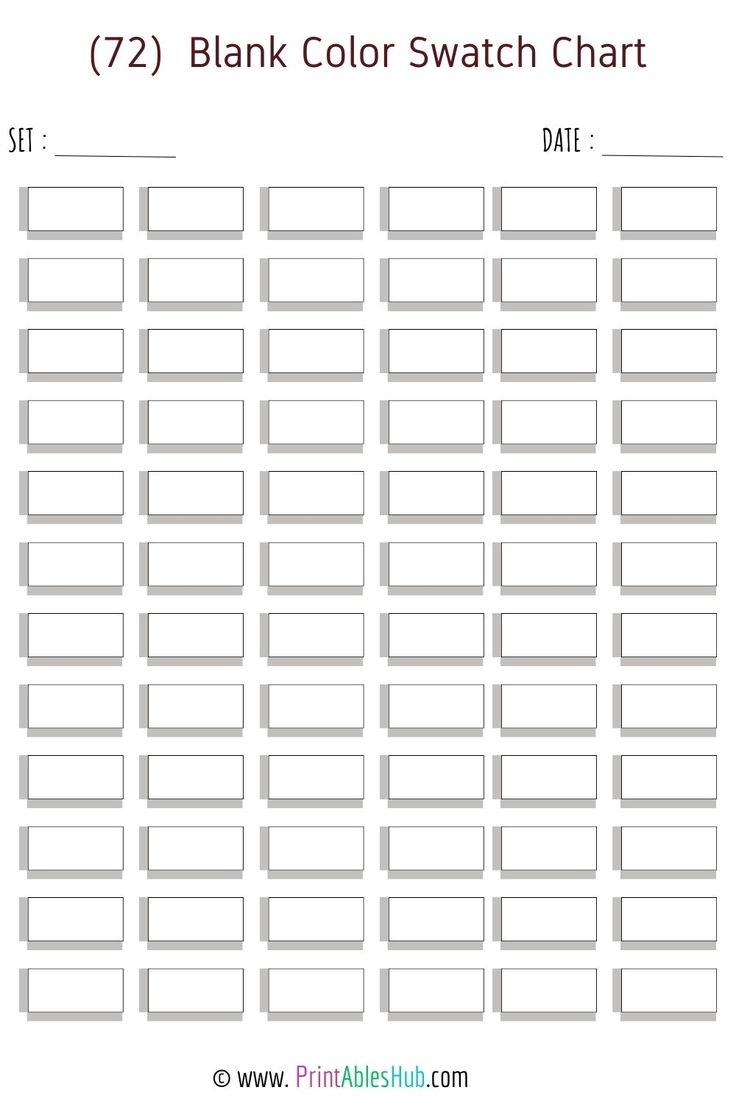 printable color swatch chart printable color swatch chart