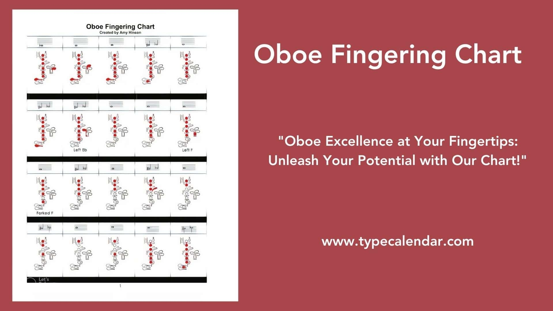 Free Printable Oboe Fingering Charts PDF Free Printable Oboe Fingering Charts PDF