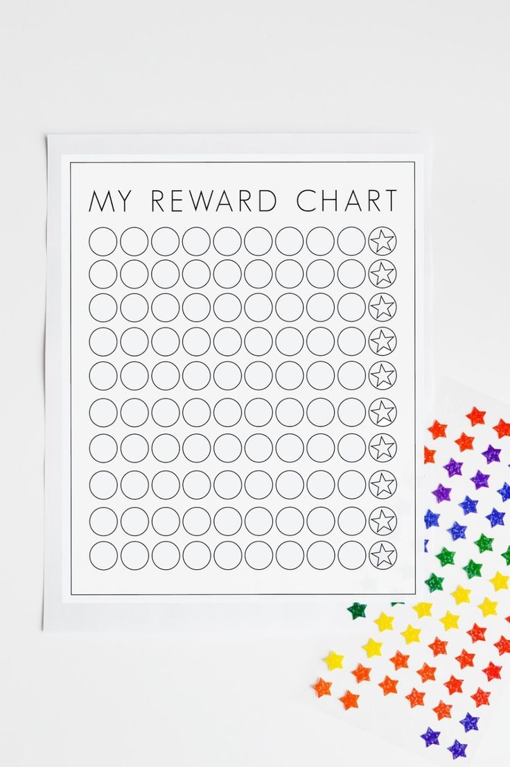 sticker reward chart printable