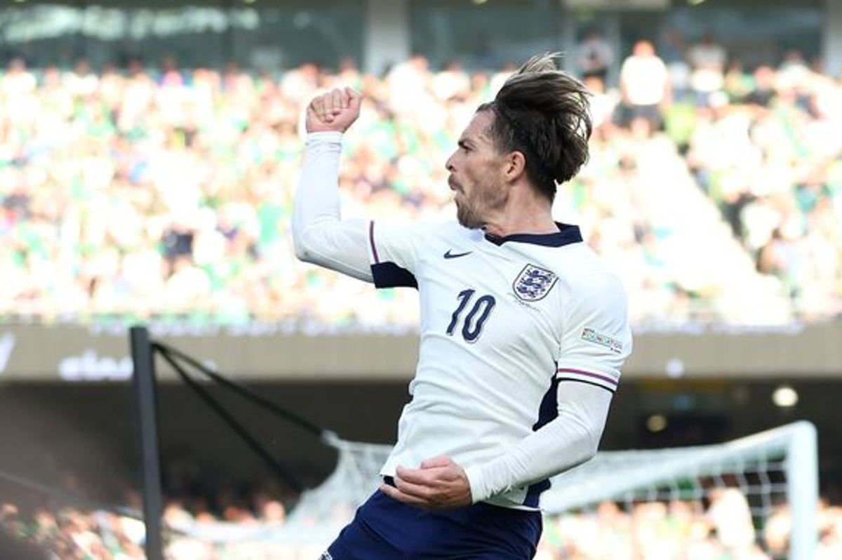 Gary Lineker And Alan Shearer In Agreement Over Jack Grealish s Celebration Vs Ireland The Mirror
