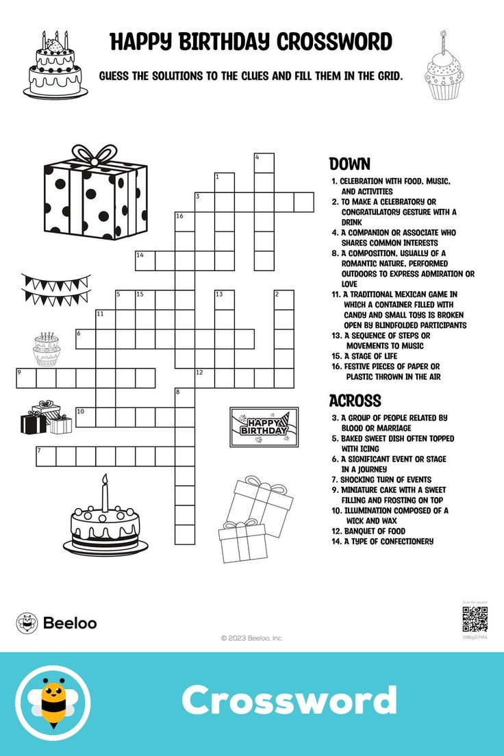 celebration for seniors crossword