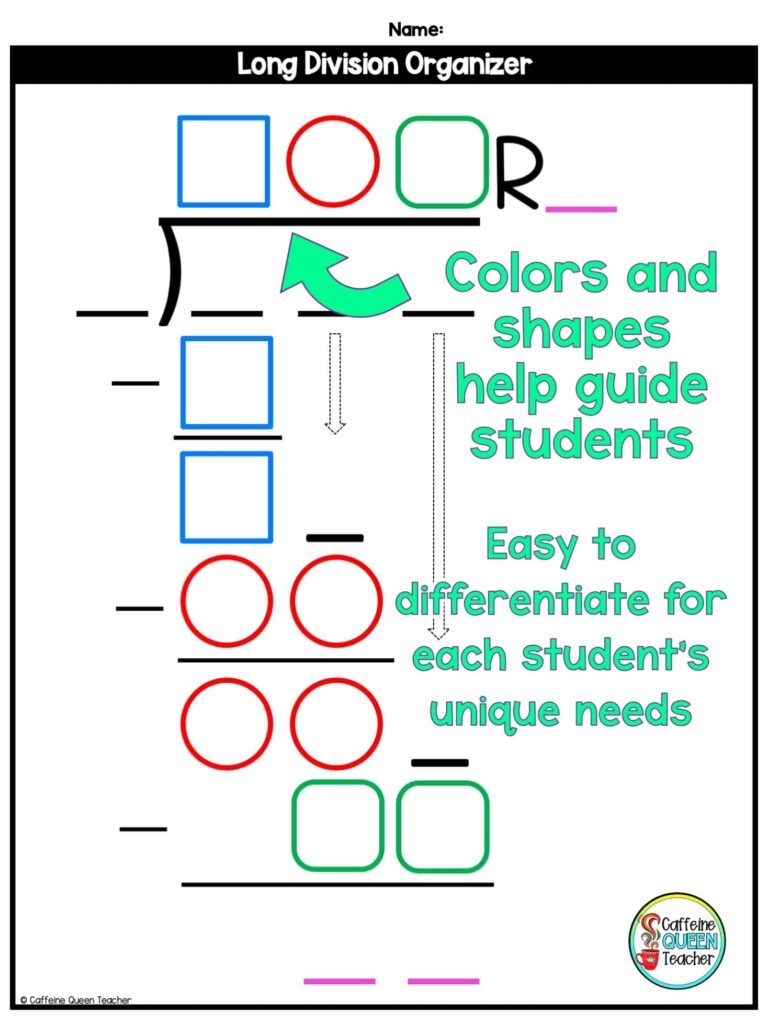 How To Teach Long Multiplication And Long Division Caffeine Queen Teacher How To Teach Long Multiplication And Long Division Caffeine Queen Teacher
