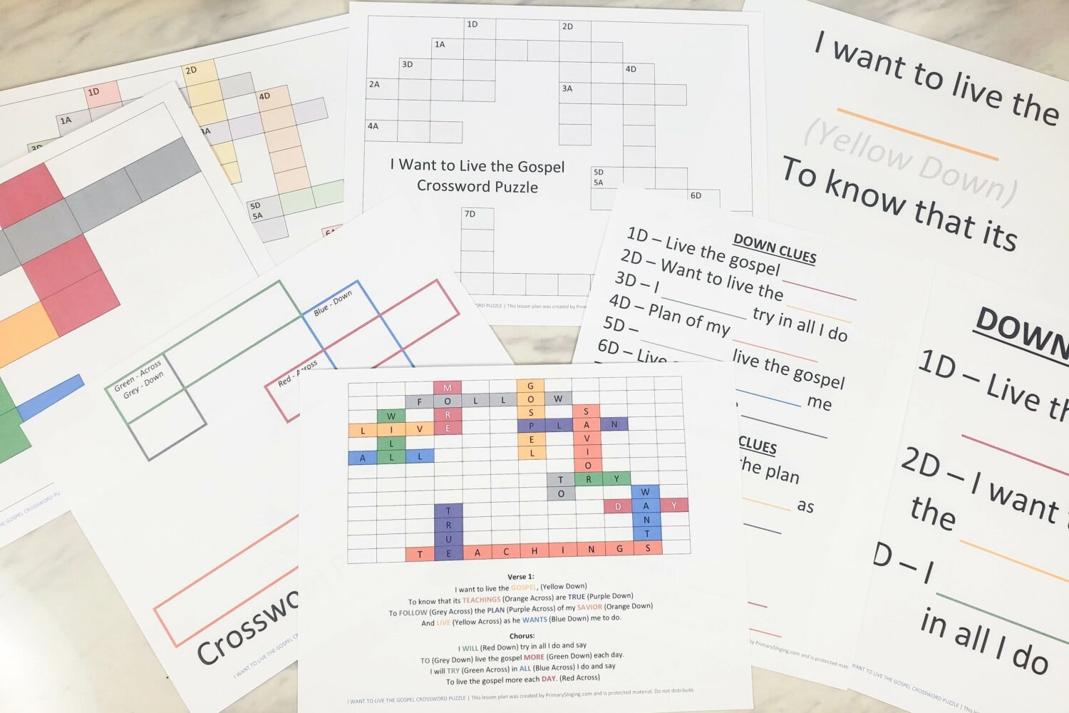 gospel house ground crossword clue