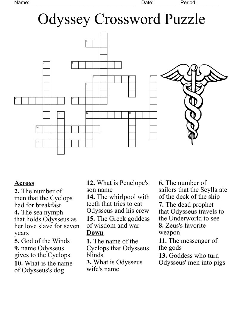 Images wordmint p Odyssey Crossword Puzzle 101