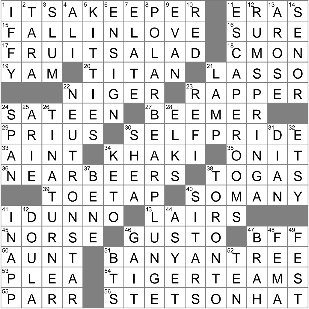 LA Times Crossword 12 Jul 25 Saturday LAXCrossword