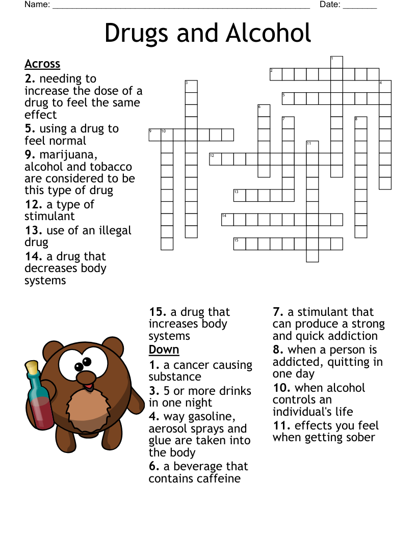 the bear for one crossword