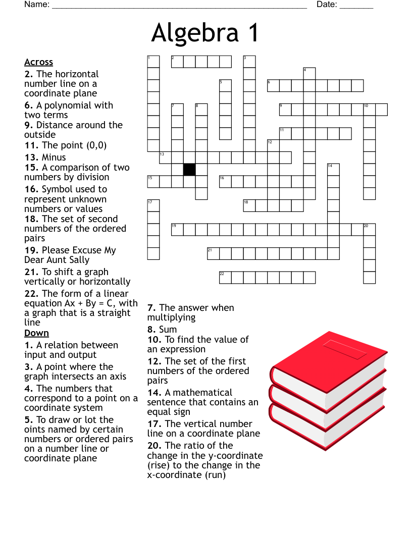 Math Criss Cross Puzzle Crossword WordMint Math Criss Cross Puzzle Crossword WordMint